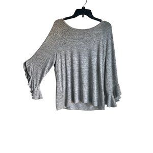 Banana Republic Gray Bell sleeve shirt Size M